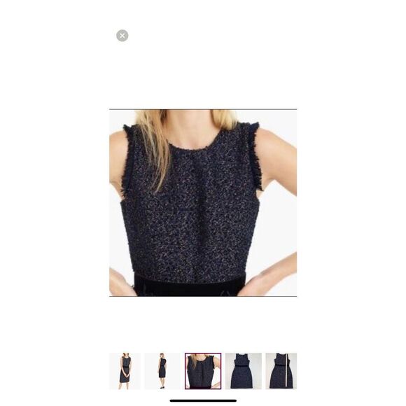 J. Crew Sparkle Tweed Dress sz O - Picture 3 of 6